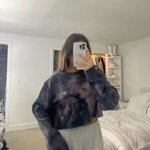 nike tie dye sweatshirt large